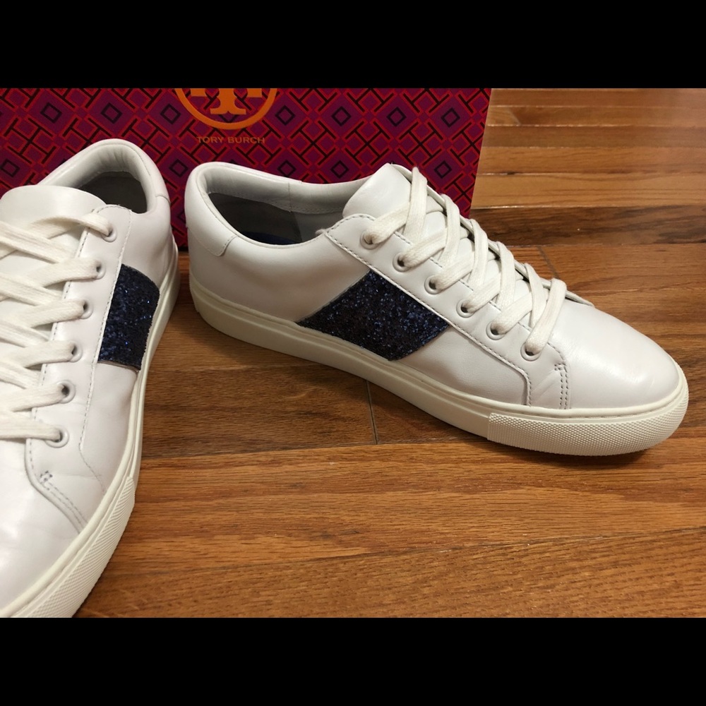Tory Burch Carter Glitter Sneakers - Picture 8 of 8